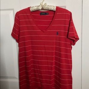 Stripped polo t-shirt